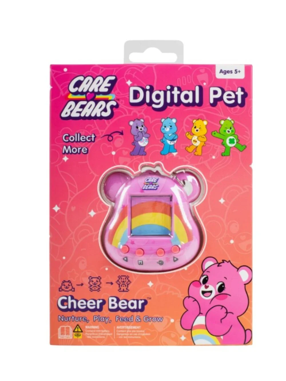 🧡 3/$30 Care Bears Cheer Bear Nano Pet Digital Virtual Pet Keychain NEW